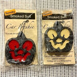 Halloween Pumpkin Car Freshies Pack of 2 in Smoked Suit